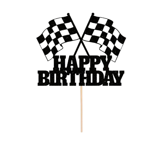Топер за торта "Happy Birthday"