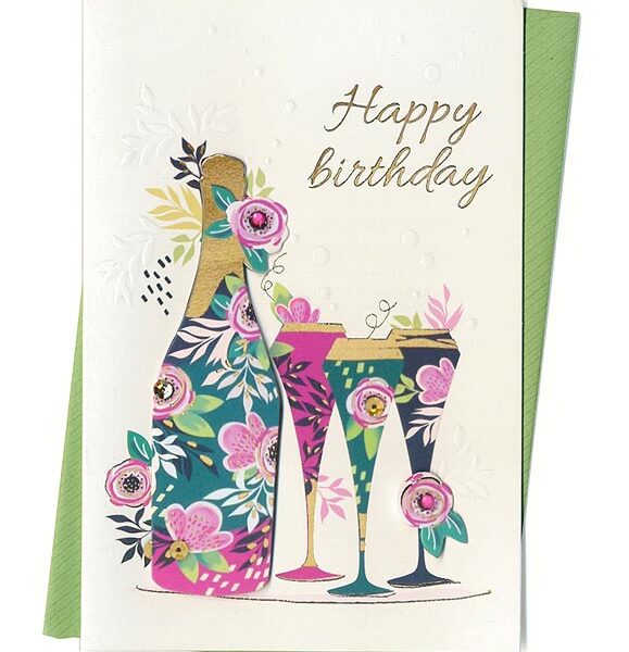 Поздравителна картичка „Happy Birthday“