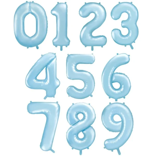 Фолиеви балони цифри сини 86 см