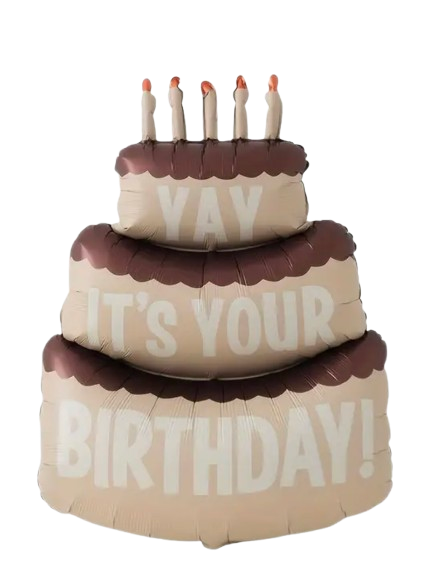 Фолиев балон торта "It's your Birthday"