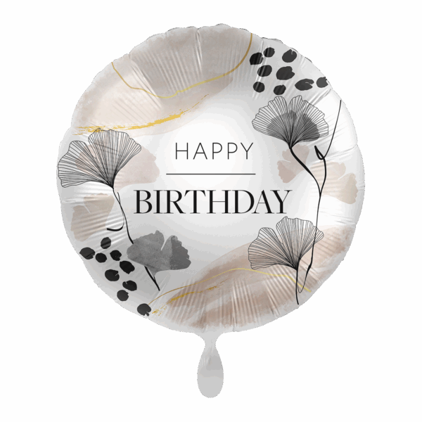 Фолиев балон кръг с надпис „Happy Birthday“