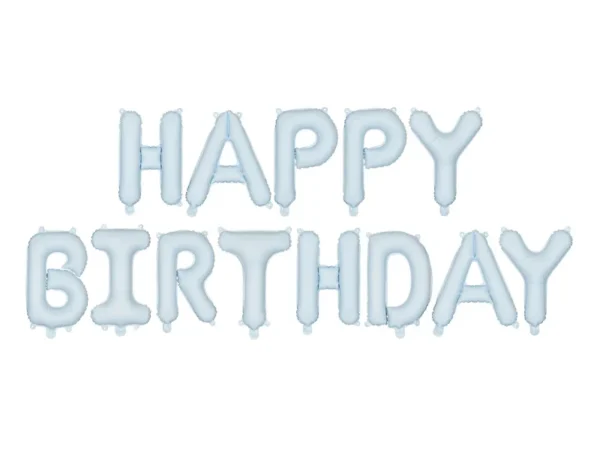 Фолиев балон надпис „Happy Birthday“