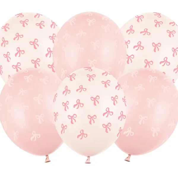 Латексови балони комплект с розови панделки