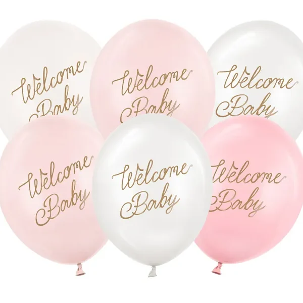 Латексови балони комплект "Welcome Baby"