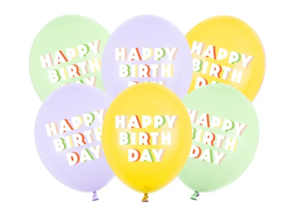 Латексови балони комплект "Happy Birthday"