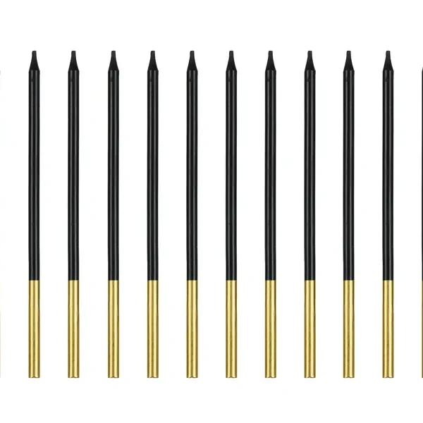 Дълги свещи за торта черни