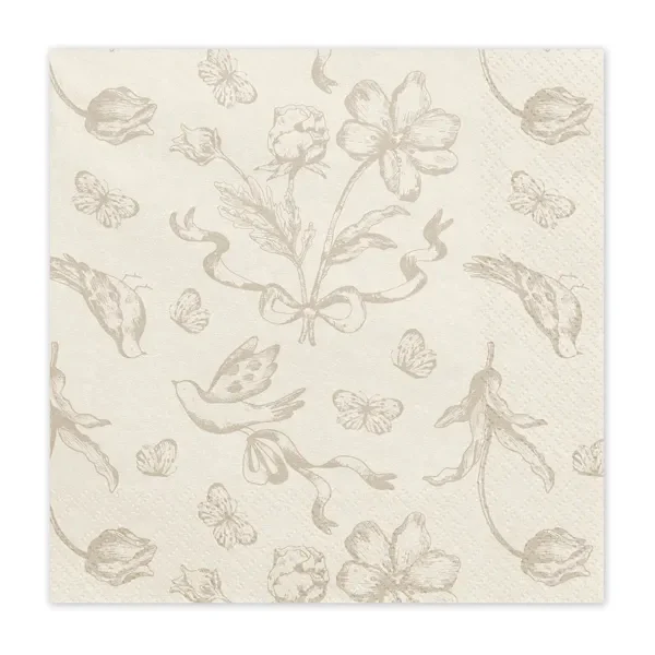 Салфетки бежови с принт