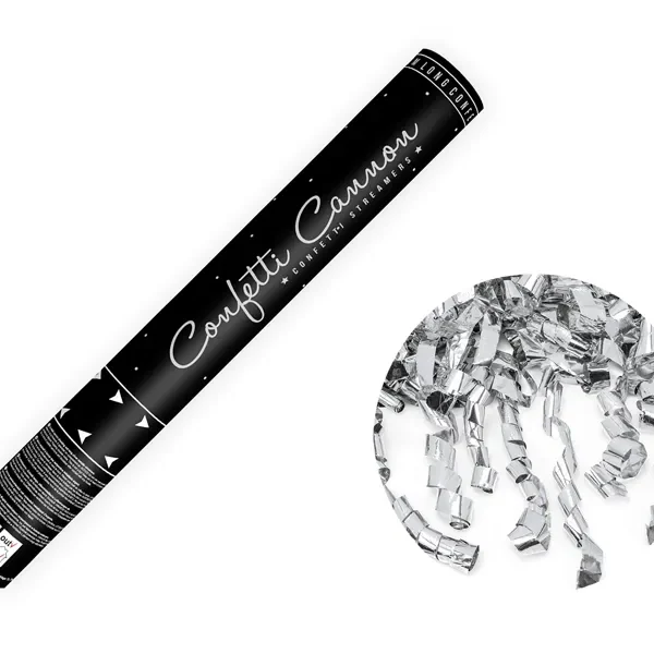 Парти конфети под налягане сребърни спирали