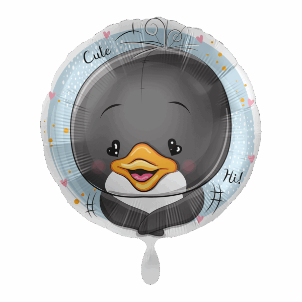 Фолиев балон кръг пингвин