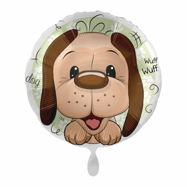 Фолиев балон кръг куче