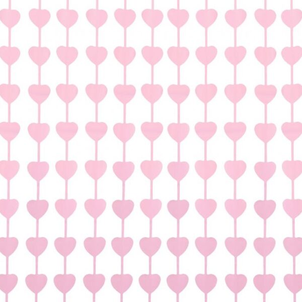 Парти завеса розови сърца