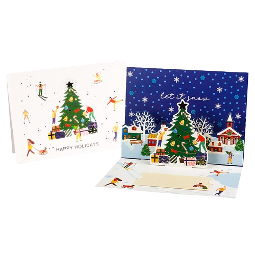 Коледна поздравителна 3Д картичка