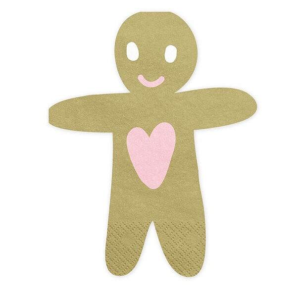 Салфетки във формата на джинджифилово човече 