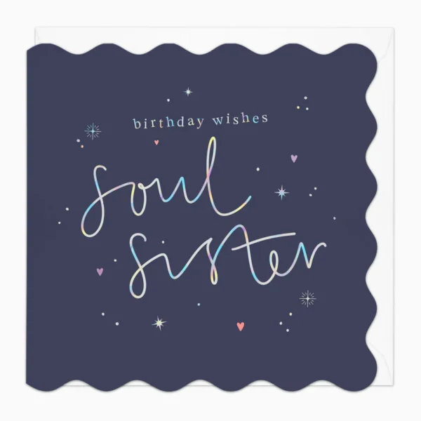 Поздравителна картичка "Birthday wishes soul sister"