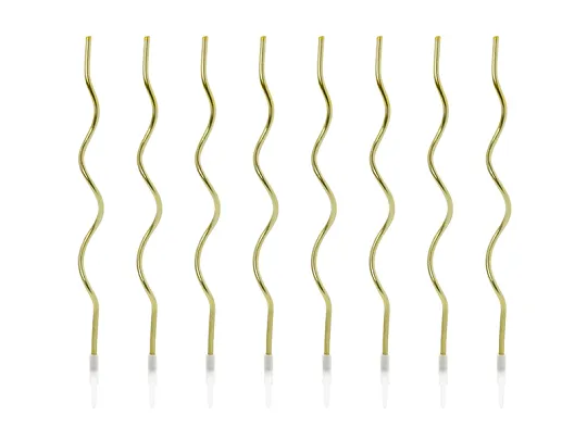 Златни спираловидни свещички