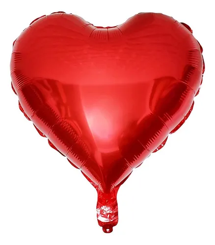 Фолиев балон сърце червено