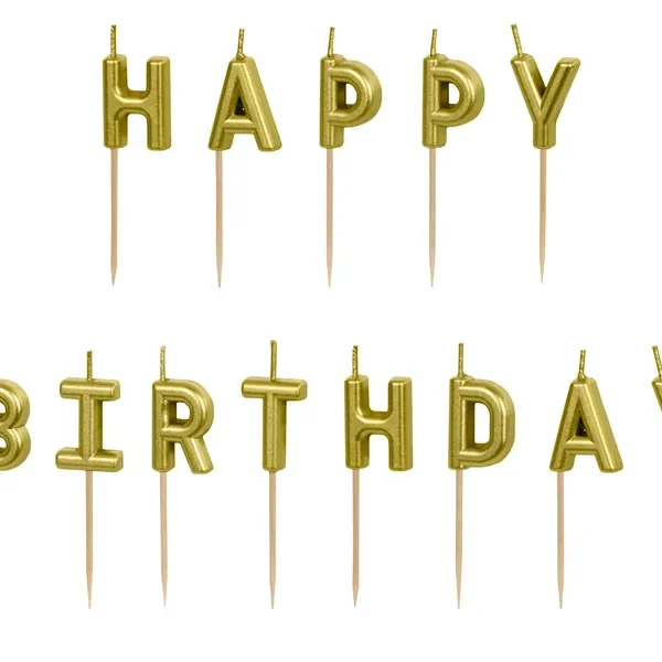 Свещи за торта „Happy Birthday“