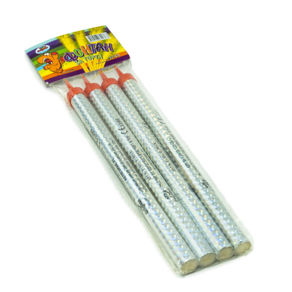 Фонтани за торта сребърни 18 см