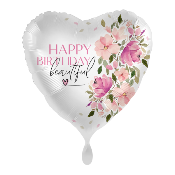 Фолиев балон „Happy Birthday Beautiful“