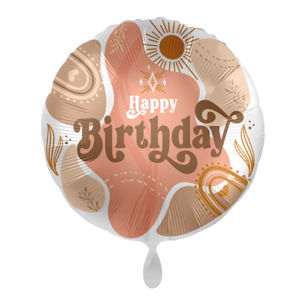 Фолиев балон кръг „Happy Birthday“
