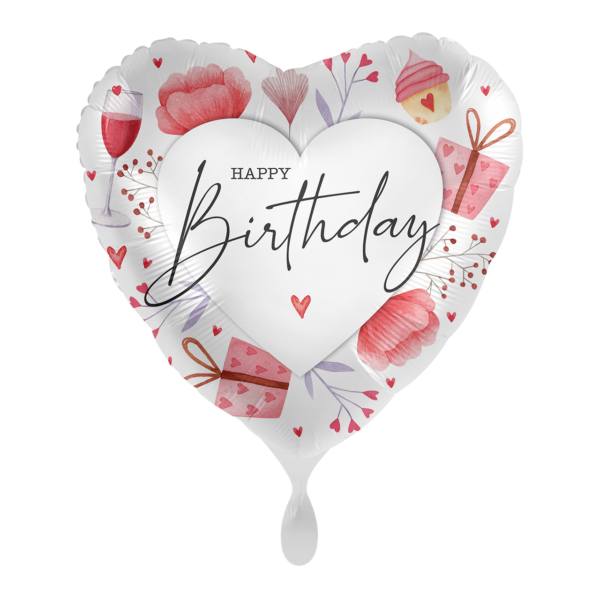 Фолиев балон с надпис „Happy Birthday“